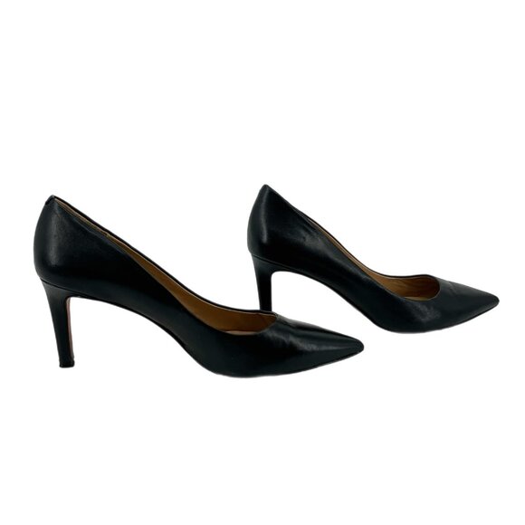 Diane Von Furstenberg Black Pointed Toe Stiletto Heels | Size 8.5 - Picture 1 of 5